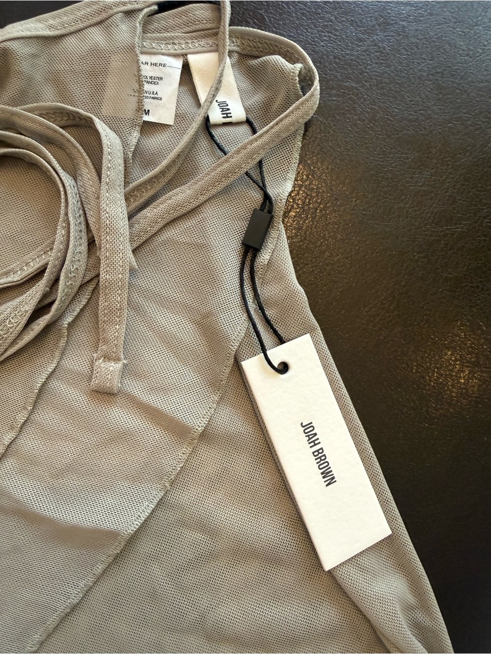 Joah Brown Dew / Dune color Mini Wrap Skirt - Picture 5 of 5